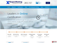 Tablet Screenshot of expertrating.com